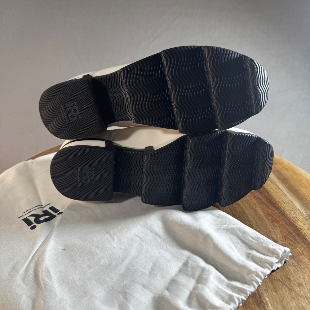 IRI New York White Slip On Platform Sneakers Made in Italy Size 38.5 Dust Bag - Picture 6 of 8